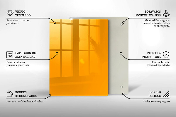 Skydd för induktionsspis modern Färg mörkgul