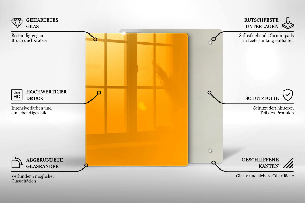 Skydd för induktionsspis modern Färg mörkgul
