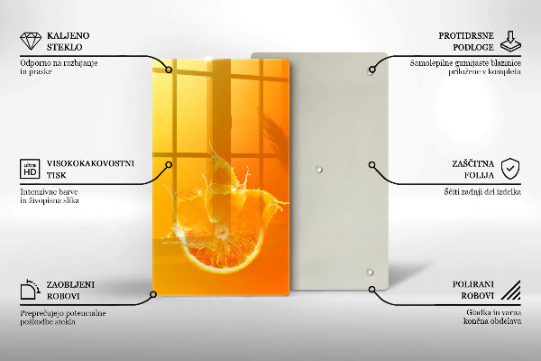 Glashällskydd modern Saftig orange frukt