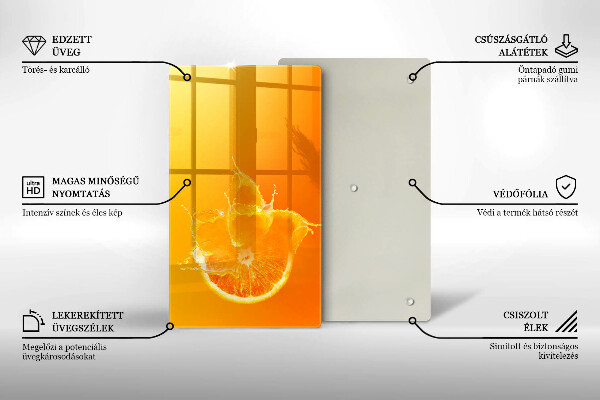 Glashällskydd modern Saftig orange frukt