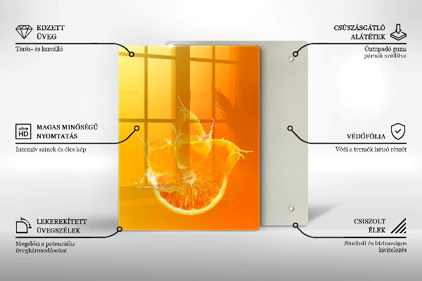 Glashällskydd modern Saftig orange frukt