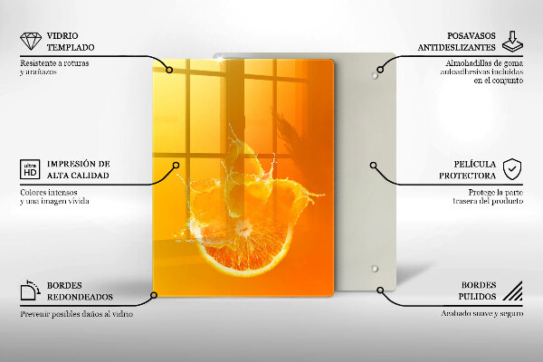 Glashällskydd modern Saftig orange frukt