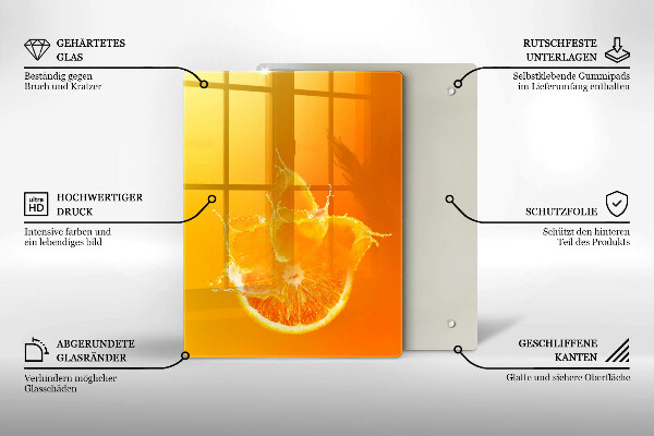 Glashällskydd modern Saftig orange frukt