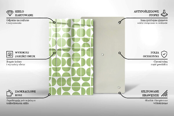 Spisskyddsplatta modern Boho formar mönster