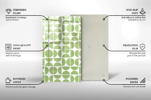 Spisskyddsplatta modern Boho formar mönster