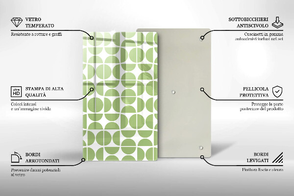 Spisskyddsplatta modern Boho formar mönster