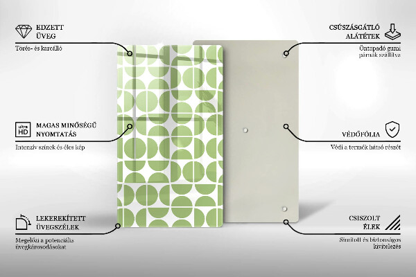 Spisskyddsplatta modern Boho formar mönster