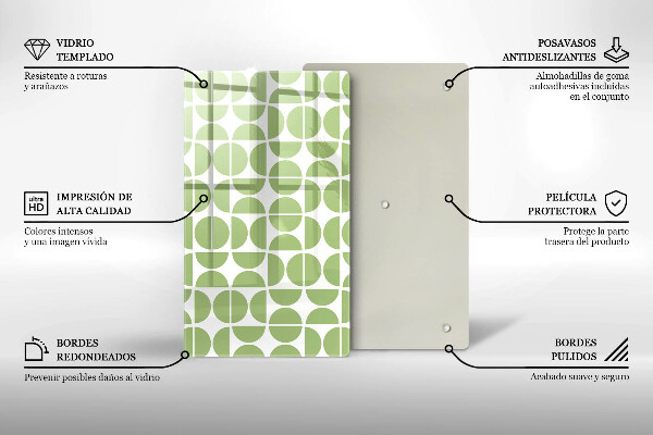 Spisskyddsplatta modern Boho formar mönster