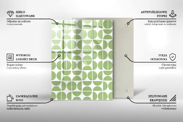 Spisskyddsplatta modern Boho formar mönster