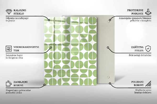 Spisskyddsplatta modern Boho formar mönster