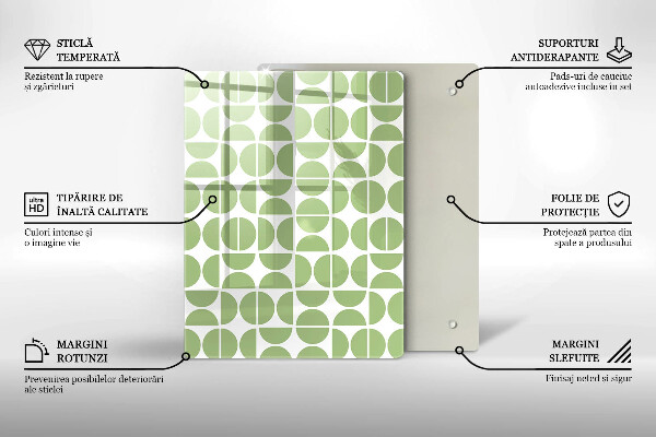 Spisskyddsplatta modern Boho formar mönster