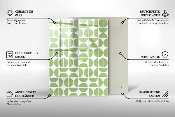 Spisskyddsplatta modern Boho formar mönster