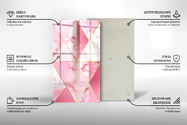 Spisskyddsplatta modern Geometrisk marmor