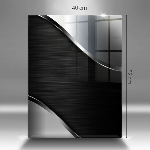 Spisskyddsplatta modern Metallabstraktion