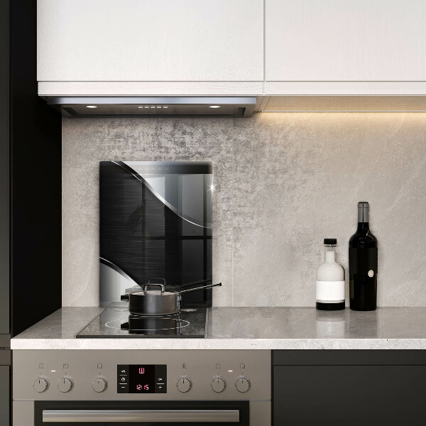 Spisskyddsplatta modern Metallabstraktion