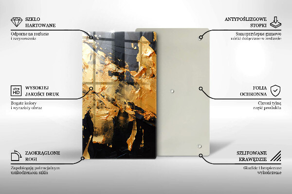 Skydd för induktionsspis modern Elegant färgstruktur