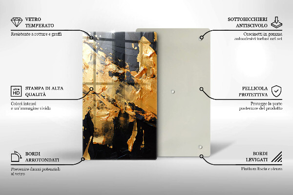 Skydd för induktionsspis modern Elegant färgstruktur