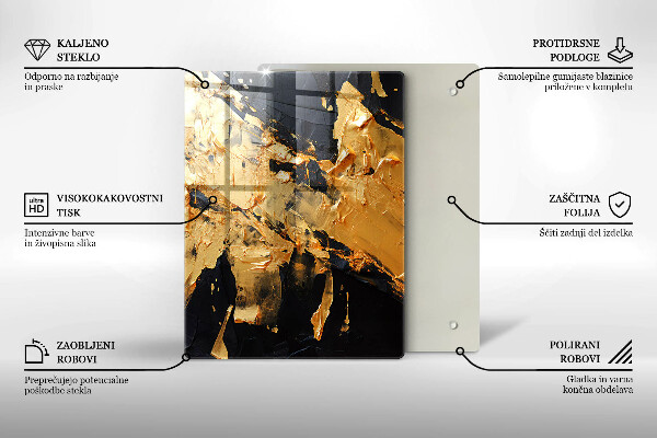 Skydd för induktionsspis modern Elegant färgstruktur