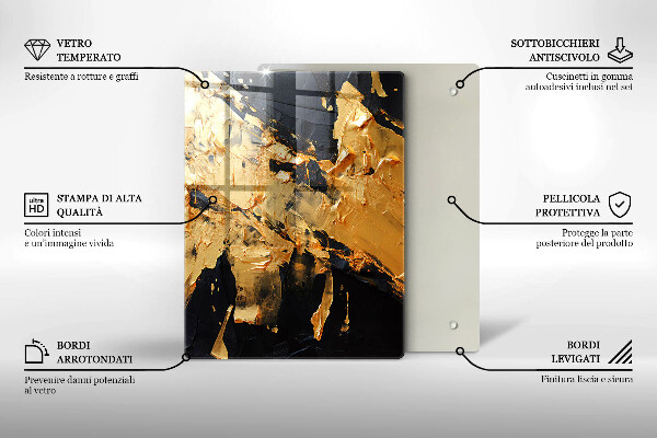 Skydd för induktionsspis modern Elegant färgstruktur