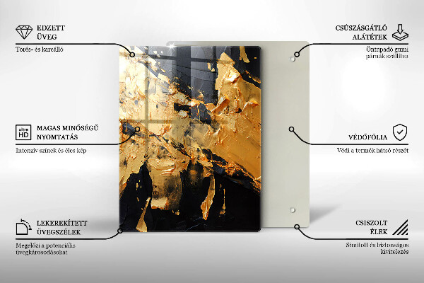 Skydd för induktionsspis modern Elegant färgstruktur