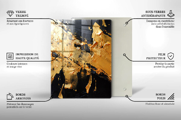 Skydd för induktionsspis modern Elegant färgstruktur