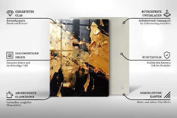 Skydd för induktionsspis modern Elegant färgstruktur