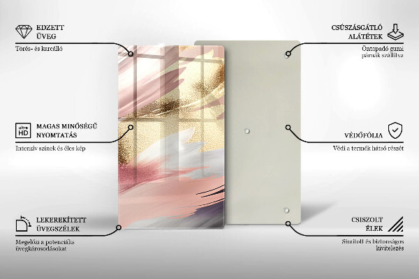 Skydd för induktionsspis modern Pastellfläckar