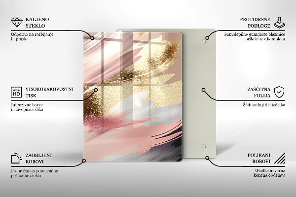 Skydd för induktionsspis modern Pastellfläckar