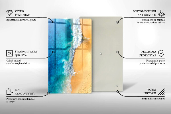 Skydd för induktionsspis modern Strand och hav