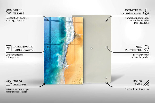 Skydd för induktionsspis modern Strand och hav
