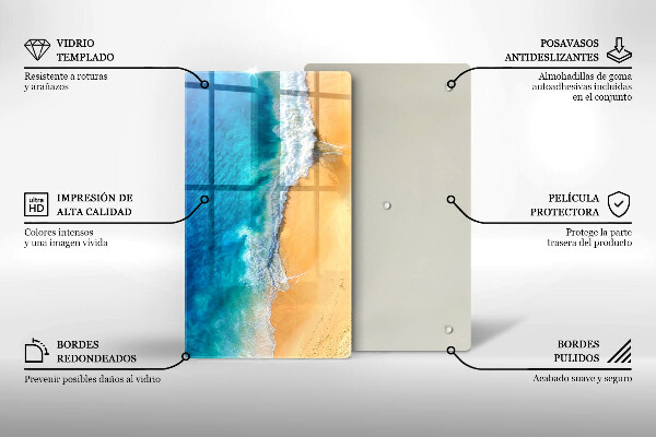 Skydd för induktionsspis modern Strand och hav