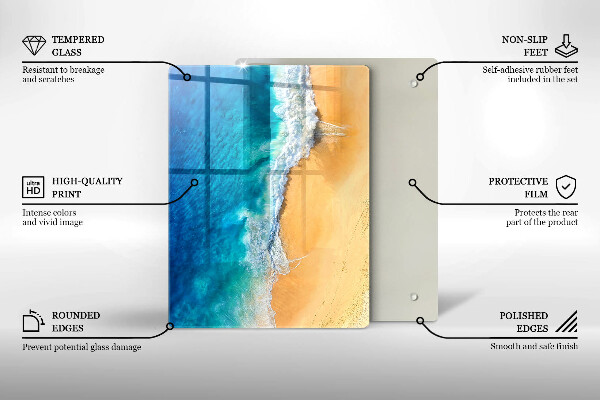 Skydd för induktionsspis modern Strand och hav