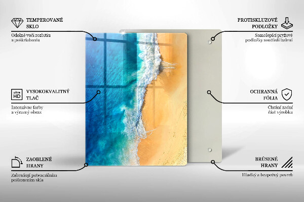 Skydd för induktionsspis modern Strand och hav