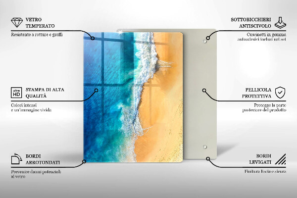 Skydd för induktionsspis modern Strand och hav