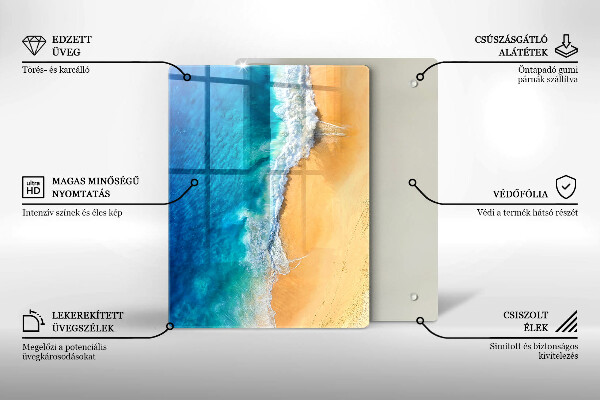 Skydd för induktionsspis modern Strand och hav