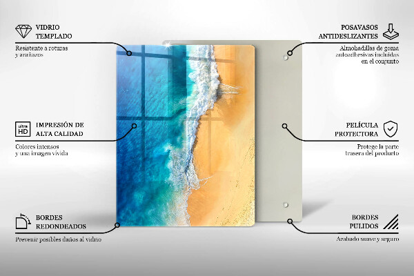 Skydd för induktionsspis modern Strand och hav