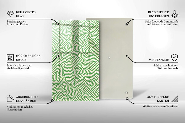 Spisskyddsplatta modern Abstraktionslinjer