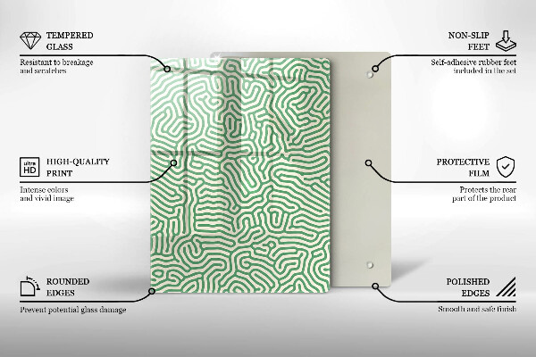 Spisskyddsplatta modern Abstraktionslinjer