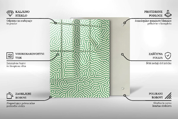 Spisskyddsplatta modern Abstraktionslinjer