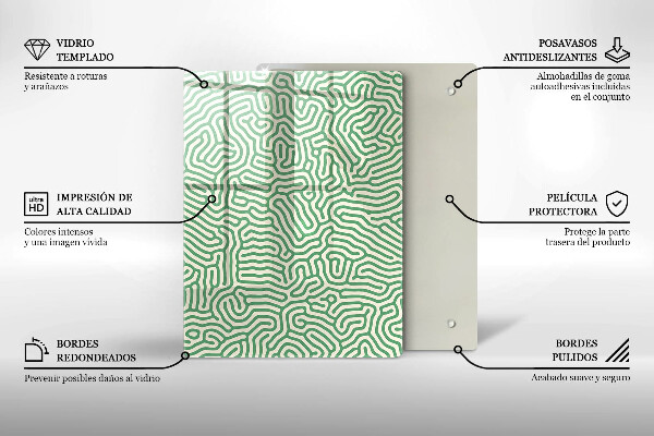 Spisskyddsplatta modern Abstraktionslinjer