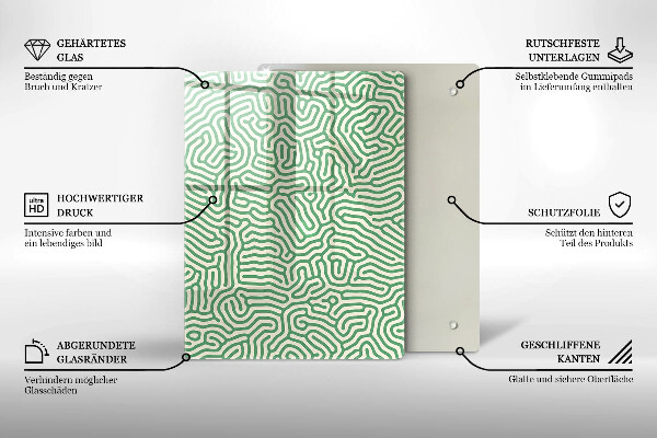 Spisskyddsplatta modern Abstraktionslinjer