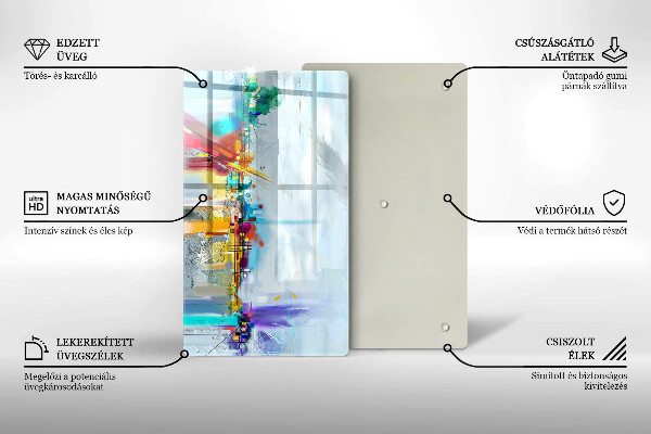 Kokkärlskydd modern Målad abstraktion