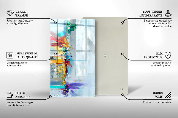 Kokkärlskydd modern Målad abstraktion