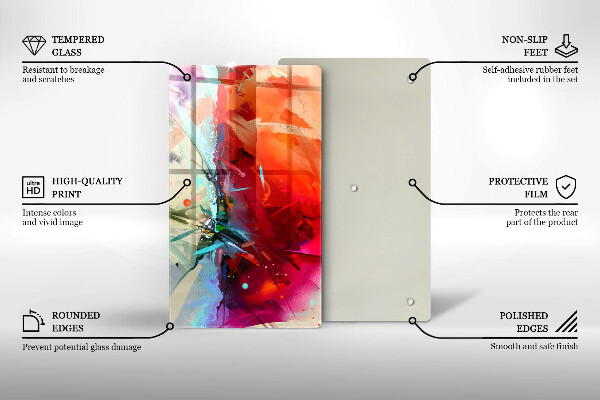 Kokkärlskydd modern Målad abstraktion