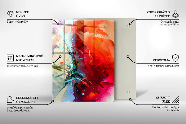 Kokkärlskydd modern Målad abstraktion