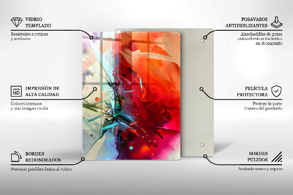 Kokkärlskydd modern Målad abstraktion