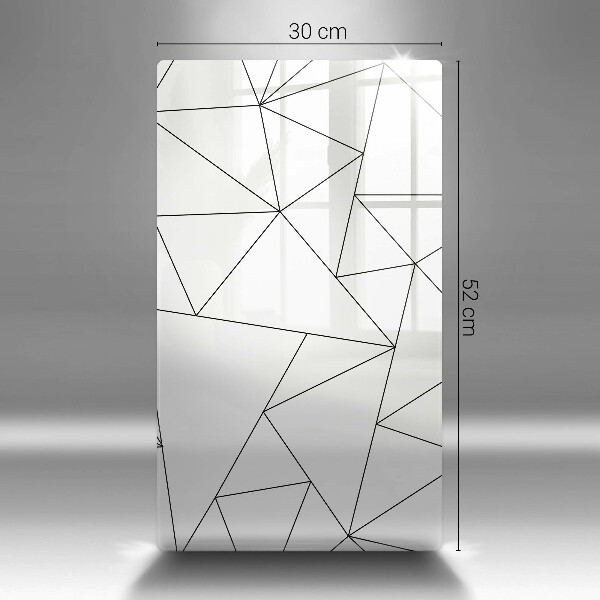 Skydd för induktionsspis modern Vita trianglar