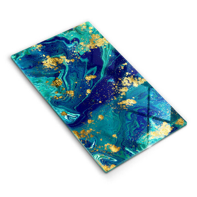 Glashällskydd modern Abstraktion med guld