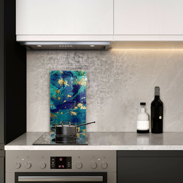 Glashällskydd modern Abstraktion med guld