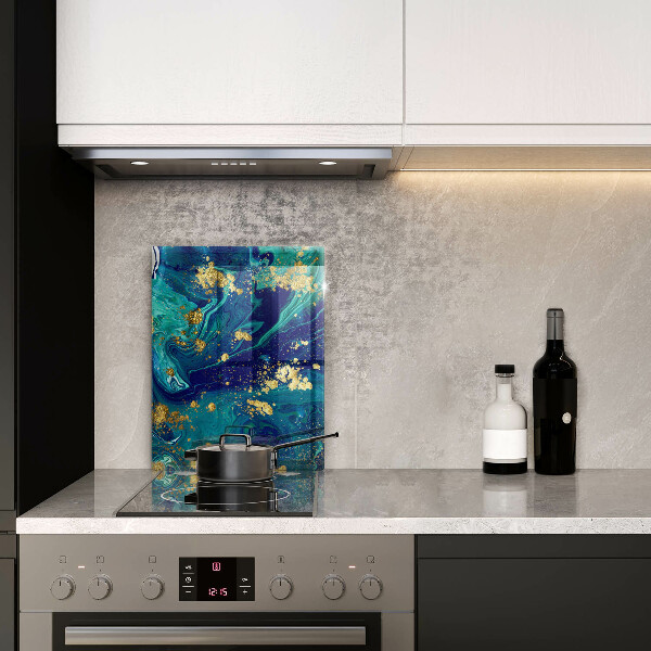 Glashällskydd modern Abstraktion med guld